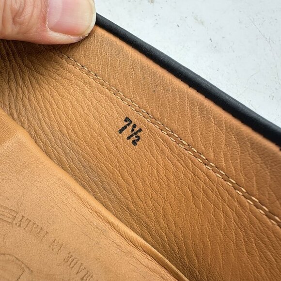 Tod’s Men Sz UK 7.5 US  8.5 Black Leather Slip On Penny Loafer Dress Shoes - Picture 10 of 12